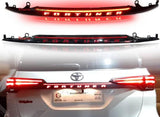 Toyota Fortuner 2016 2018 2020 2022 Rear Trunk Bonnet Centre Garnish LED Running Dynamic Light ( Smoke / Chrome)